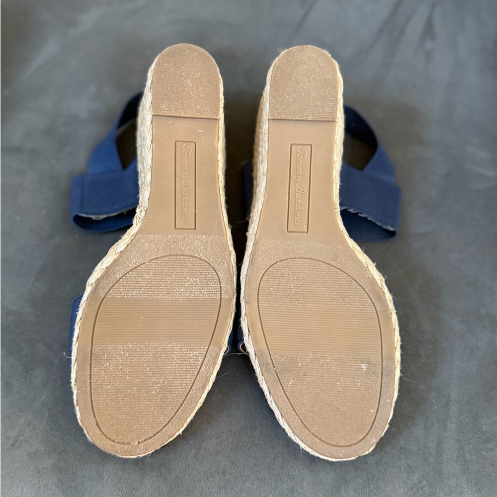 TOMMY BAHAMA Sakura Wedge Navy Size 9 - Picture 4 of 8